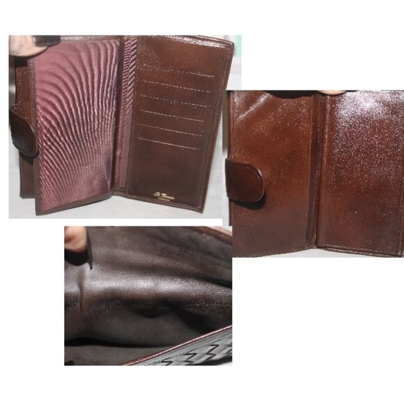 Vintage Mr Joy Italy Quilted Leather Shoulder Purse + Intricco Woven Wallet Set - Picture 9 of 9